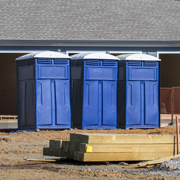 what is the maximum capacity for a single porta potty in Green Creek NJ